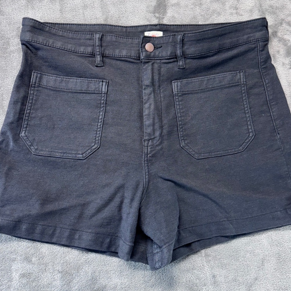 Faherty High Rise Shorts Utility Pockets Casual Everyday Black Size‎ 32